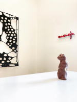 Ausstellungsaufbau Bodo Korsig,&nbsp;Galerie Bischoff Bern