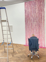 Ausstellungsaufbau Peter Wüthrich, Galerie Bischoff Bern